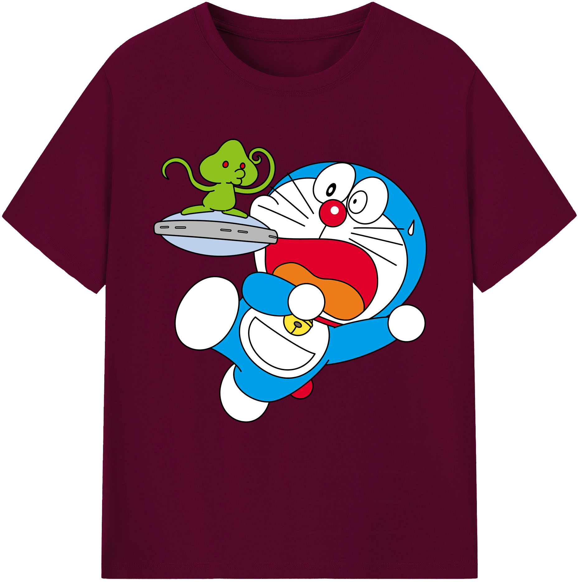 （画像用） ドラえもん Doraemon レディースカジュアルプリントTシャツ（綿100％）